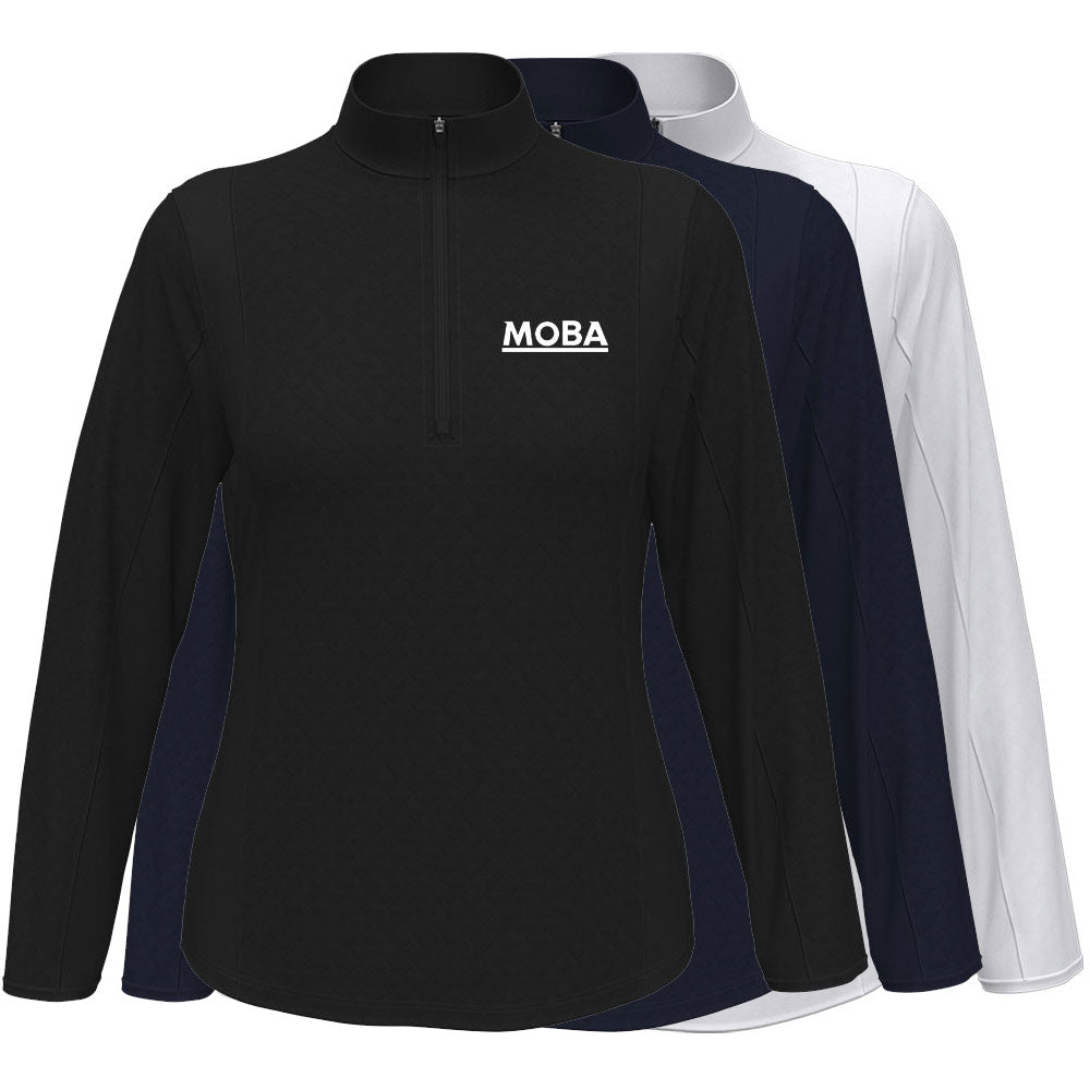 Women's Callaway Diamond Quilted Fleece 1/4 Zip Jacket